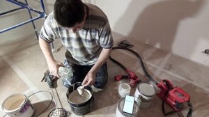 Как правельно развести краску для краскопульта ( Enhell ) .