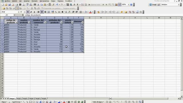 Autofiltro en Excel 2003. смотреть онлайн