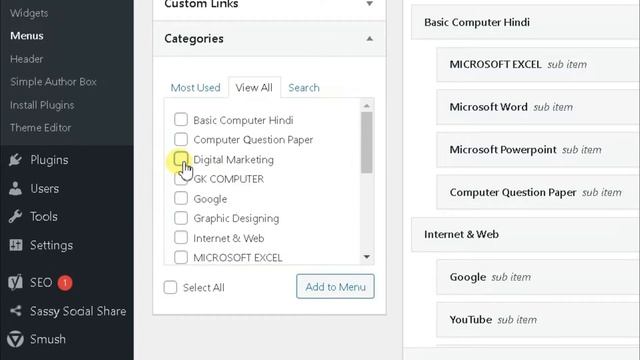 WordPress Website Blog Par Category Kaise Banaye Aur Kaise Uske Andar Post Add Kare? смотреть онлайн