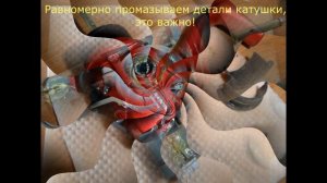 Частичный ремонт и промазывание катушки Shimano Catana 1000