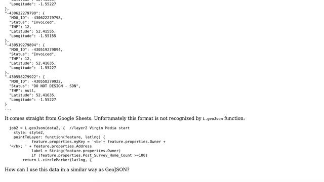 GIS: Import pure (regular) JSON file to Leaflet смотреть онлайн