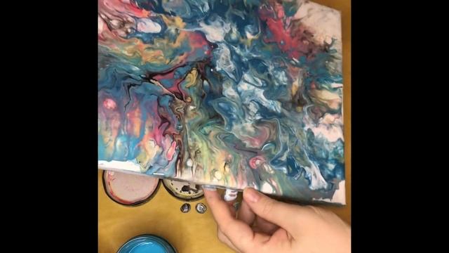 Fluid Art. Акриловая заливка. смотреть онлайн
