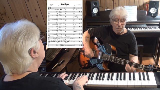 Night Song - Jazz guitar & piano cover ( Lee Adams ) смотреть онлайн