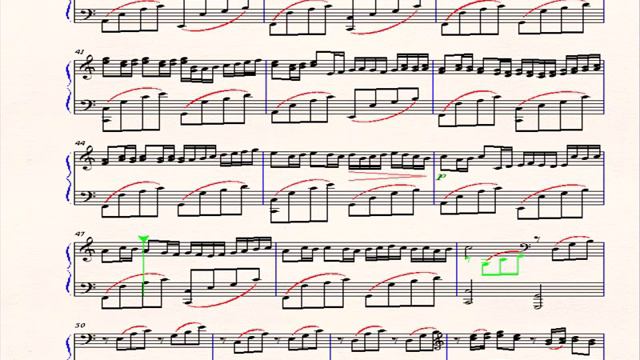 Pachelbel Canon - George Winston - Variation of the Canon on Finale (Sheet Music) смотреть онлайн