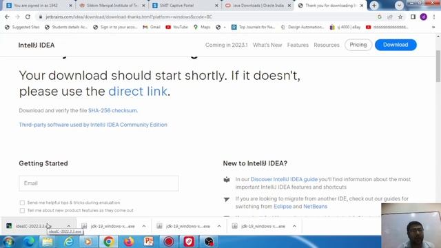 JAVA JDK and IDE Installations (1st Java program) смотреть онлайн