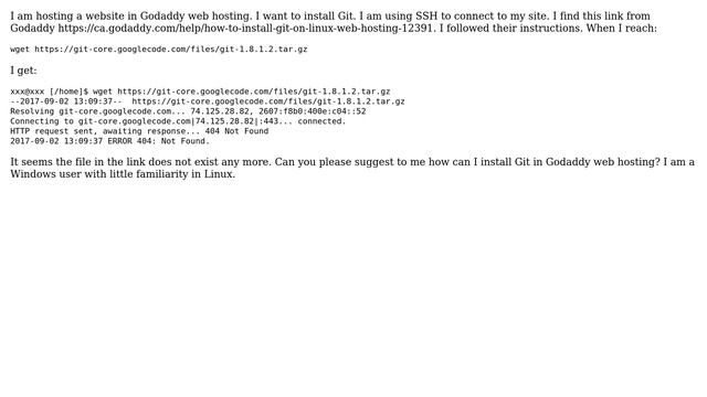 Can't install Git in Godaddy web hosting смотреть онлайн