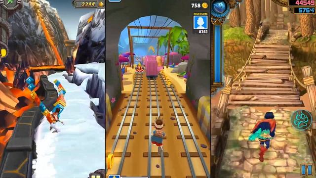 Temple Run 2 Volcano Island Vs Subway Surfers Bali Vs Spirit Run - Endless Run Gameplay смотреть онлайн