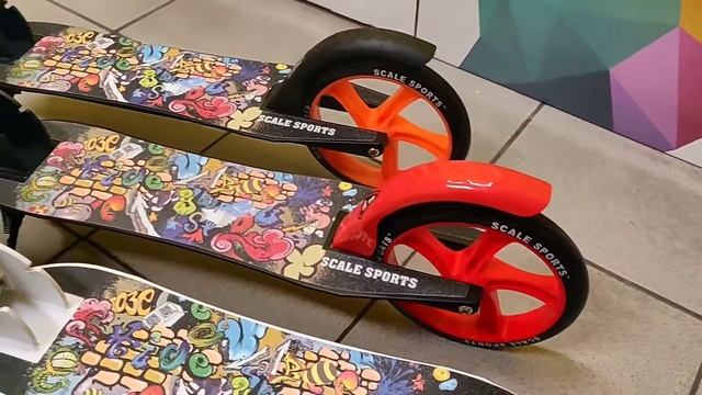 Недорогой Самокат с Амортизатором SCALE SPORTS Elite (SS-15) (USA) Tiffany/Red/Orange смотреть онлайн