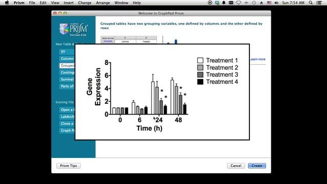 GraphPad Prism Tutorial 1 - Introducing Table Types смотреть онлайн