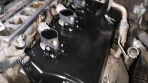 Mitsubishi Podgero lV 2014 год 3л, замена прокладок крышек клапанов.