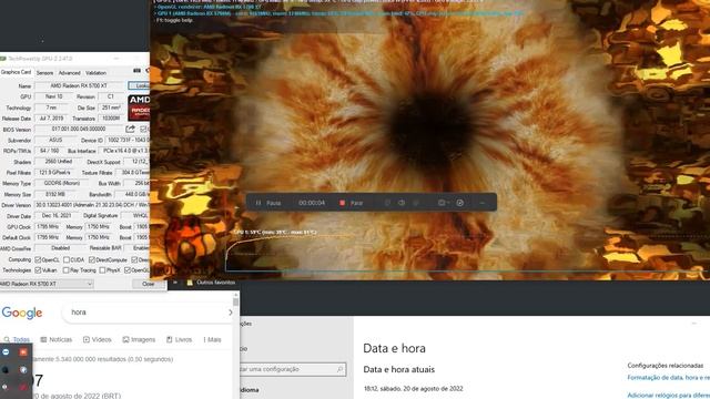 Asus Rx 5700xt - Teste Furmark смотреть онлайн