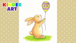 Как нарисовать пасхального кролика / зайца - Рисунок на Пасху.