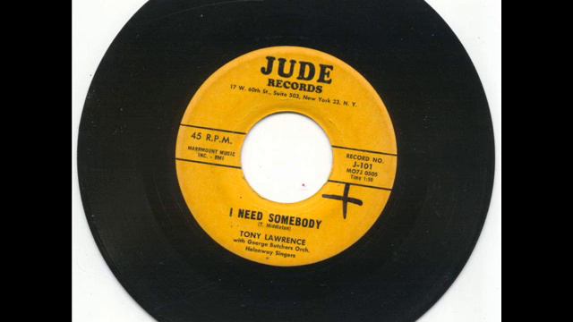Tony Lawrence " I need Somebody " Jude rec. смотреть онлайн