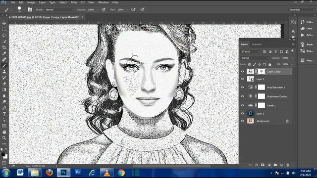 Photoshop Pencil Sketch effect - how to transform PHOTOS into Drawing by psp creation смотреть онлайн
