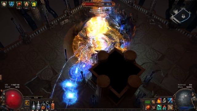 [BSC] Path of Exile 3.5 - Molten Strike/Frost Blades Deadeye - Uber Elder and Guardians Kill смотреть онлайн