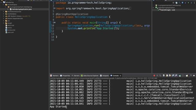 Spring Tutorial : How to Create Simple Spring Boot Project with Eclipse (Hello Spring Boot) смотреть онлайн