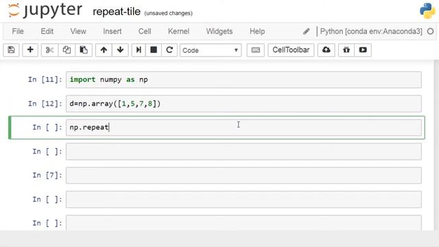 Introduction to numpy part 16 Tile and repeat смотреть онлайн