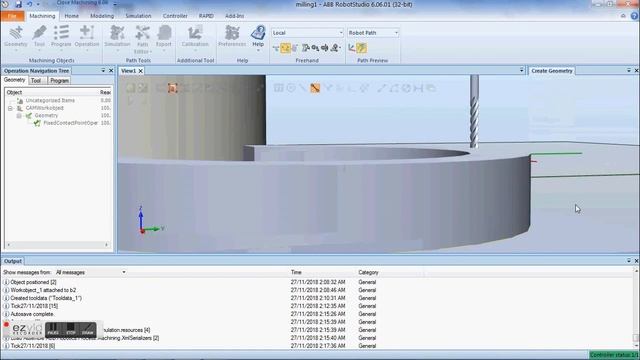 ABB IRB 120 Milling Application using Machining PowerPac - Part 1 смотреть онлайн