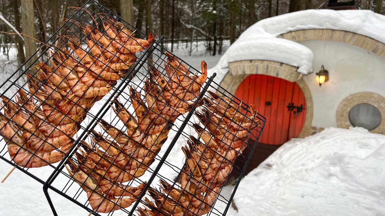 ЭТО СКАЗКА! СНЯЛИ ДОМИК В ЛЕСУ рецепт ТИГРОВЫХ КРЕВЕТОК /ФОРЕЛЬ НА КОСТРЕ