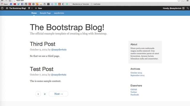Bootstrap Blog - 12 смотреть онлайн