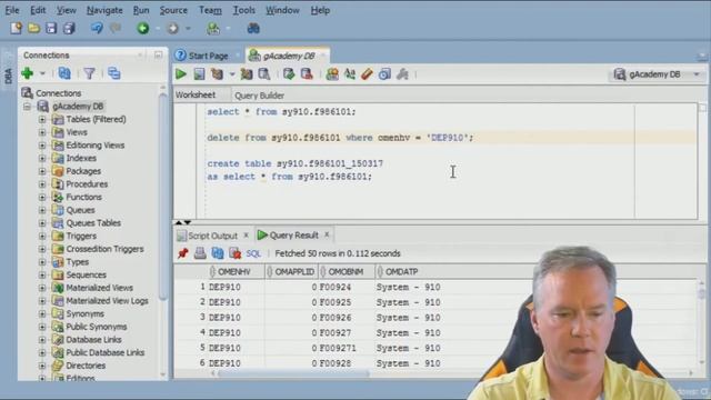 Back up a single Oracle table with SQL Developer смотреть онлайн
