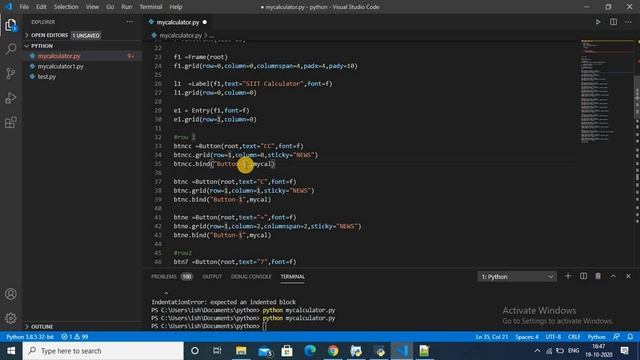 #09 Calculator in tkinter Python (Logics and working) смотреть онлайн