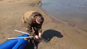 Хвост, плавник на надувную байдарку. Сравнение Варвара 480 и Вега 1