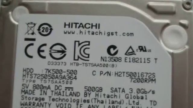 Hitachi HTS725050A9A364