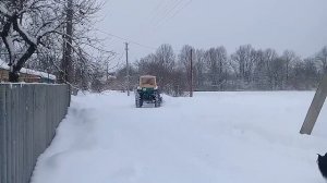 Чистим снег на ЮМЗ - 6 (12. 01.19)