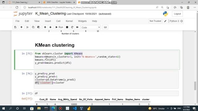 Elbow Curve K Mean Clustering смотреть онлайн