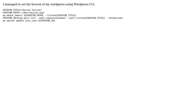 Wordpress: Set Site Icon programmatically (eg. using `wp cli`) (2 Solutions!!) смотреть онлайн