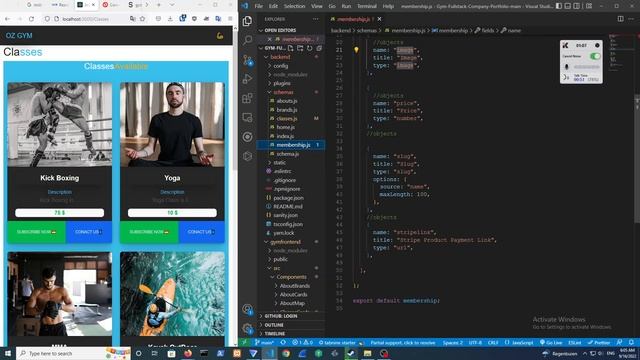 Build A Full Stack Gym in React JavaScript #13 - Classes Page . смотреть онлайн