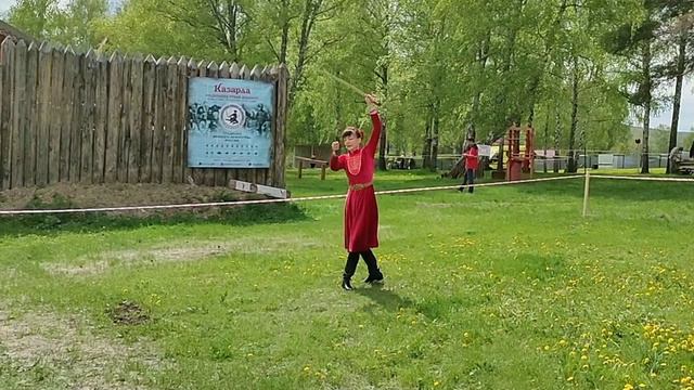 Фланкировка Казачка в красном смотреть онлайн