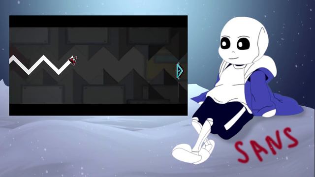 Mini Crewmate Kills Geometry Dash Boss  Among Us - Undertale react to Damn Seconds