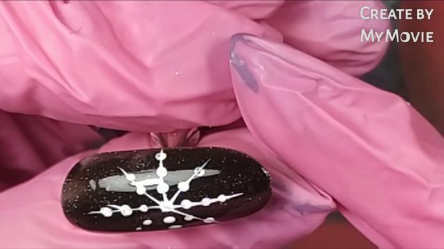 Снежинки с помощью дотса и кисти?❄❄❄ смотреть онлайн