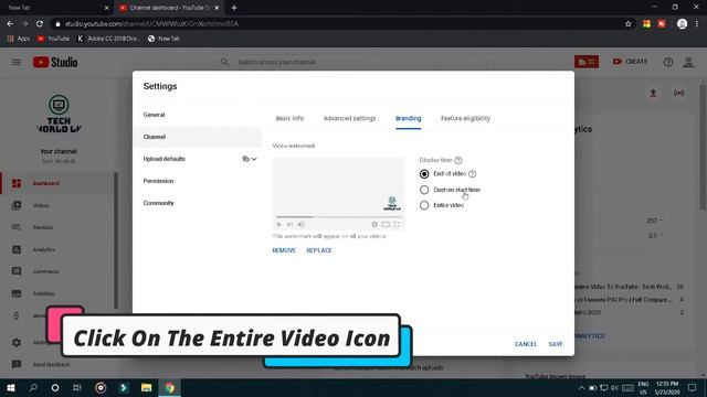 How to add Branding watermark on Youtube videos - Tech World lk смотреть онлайн