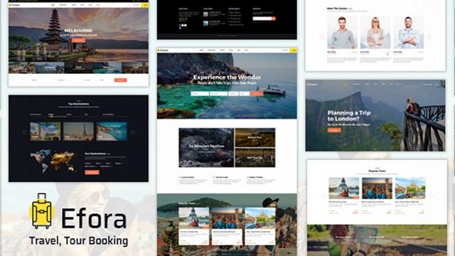 Efora - Travel, Tour Booking and Travel Agency WordPress Theme | Themeforest Website Templates and смотреть онлайн