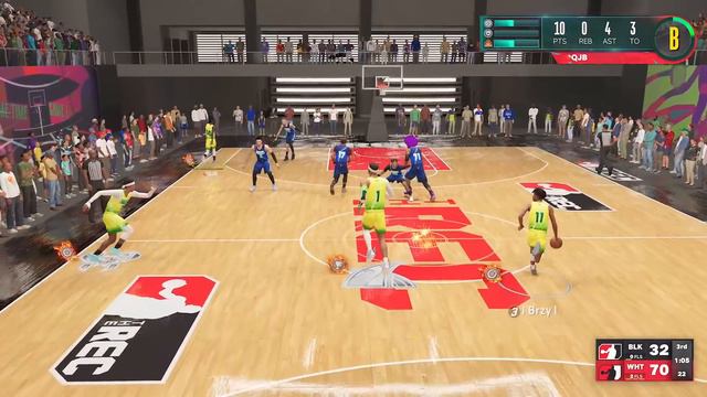 CONTACT ALLEY-OOP DUNK BY BRIDGES ON REC! NBA 2K23 Next Gen Gameplay смотреть онлайн