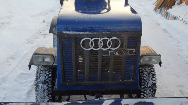Самодельный минитрактор 4x4 чистим снег с новым двигателем 15 л.с. FORZA 415 ECO смотреть онлайн