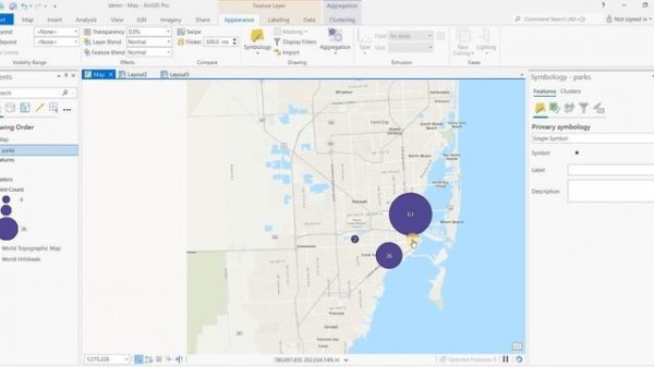 Clustering and Heat Maps in ArcGIS Pro (ESRI)