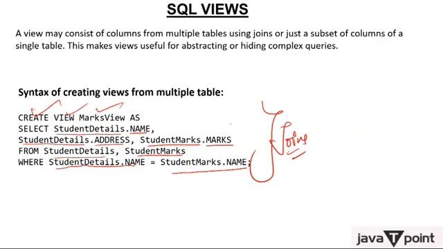 Views in SQL in Hindi l SQL Tutorial l Javatpoint Hindi смотреть онлайн