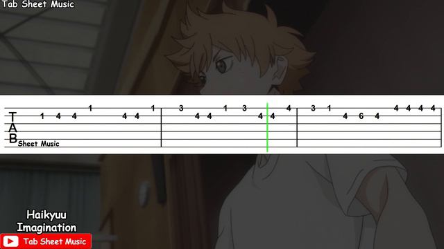 Haikyuu!! OP 1 - Imagination Guitar Tutorial смотреть онлайн