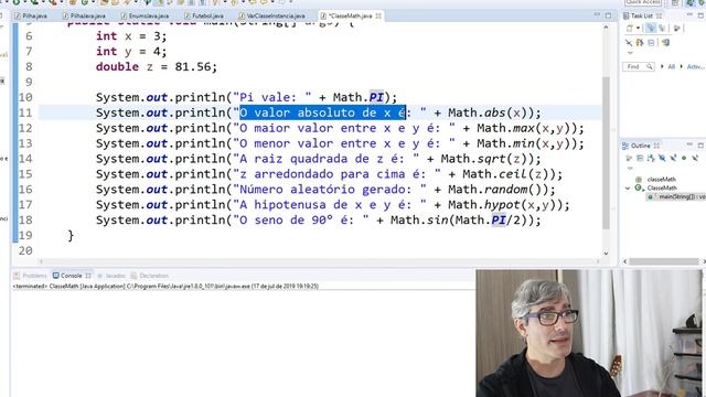 Curso de Java - Métodos e Atributos da Classe Math (Matemática) смотреть онлайн