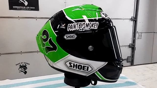 Rob "BUGS" Pearson new Shoei X-Fourteen Custom Paint Helmet. смотреть онлайн