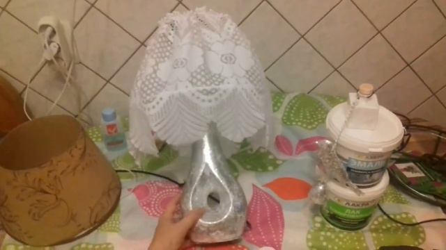 DIY поделка-переделка светильника. Реставрация стеклянной вазы.Покупка фоторамок из FIX price смотреть онлайн