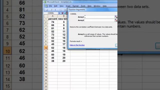 Correlation in Excel смотреть онлайн
