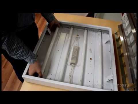 Как переделать люминесцентный светильник в светодиодный. Лампы с односторонним подключением!!! смотреть онлайн