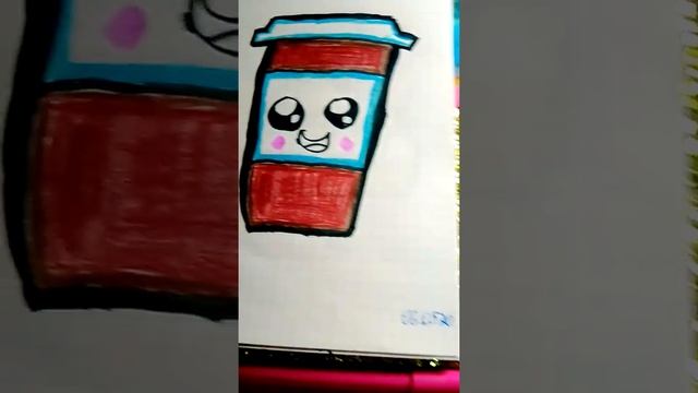 Рисую стаканчик кофе/ 6 часть/ КОНЕЦ смотреть онлайн