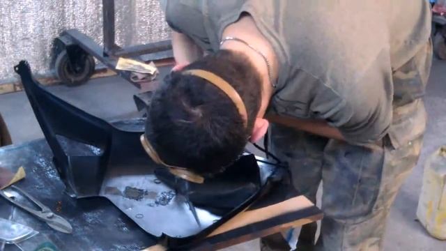 DIY: Ремонт пластика своими руками Honda CBR600RR ( восстановление ) ( moto plastic repair ) смотреть онлайн