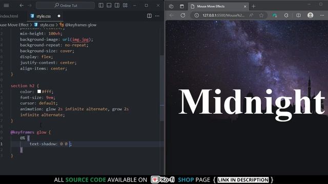 Mouse Move Effects | Using HTML, CSS & Vanilla JavaScript | Mousemove Effects смотреть онлайн